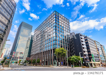 東京 中央区 日本橋の都市風景 日本橋交差点付近 東京 中央区 日本橋の都市風景 日本橋交差点付近 134276171
