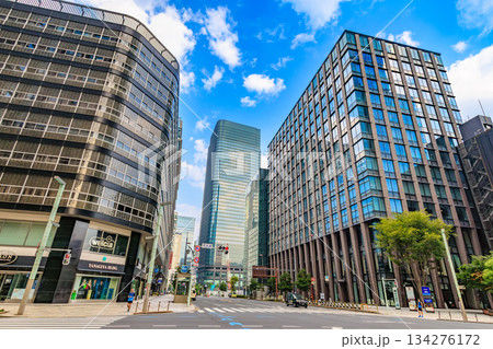 東京 中央区 日本橋の都市風景 日本橋交差点付近 東京 中央区 日本橋の都市風景 日本橋交差点付近 134276172