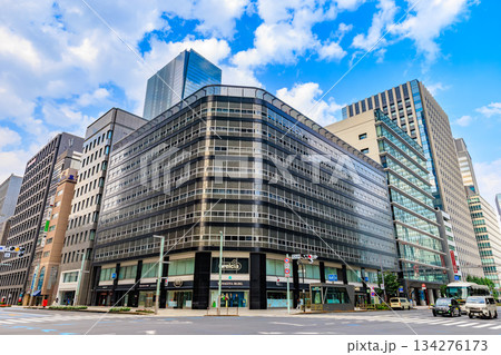 東京 中央区 日本橋の都市風景 日本橋交差点付近 東京 中央区 日本橋の都市風景 日本橋交差点付近 134276173
