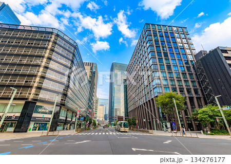 東京 中央区 日本橋の都市風景 日本橋交差点付近 東京 中央区 日本橋の都市風景 日本橋交差点付近 134276177