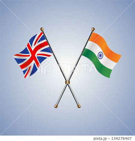 United Kingdom and India flag relations United Kingdom and India flag relations 134276407
