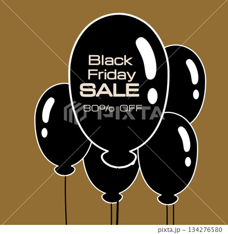 風船 気球 バロン 134276580