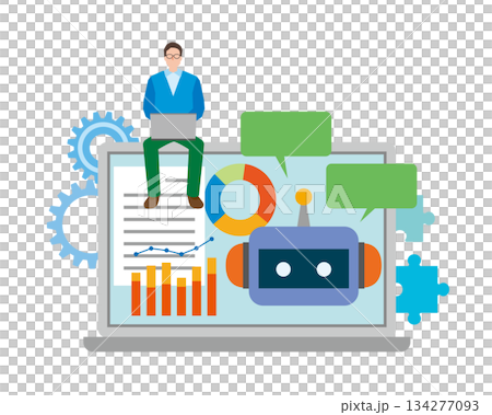 一名從事人工智慧工作的人 134277093