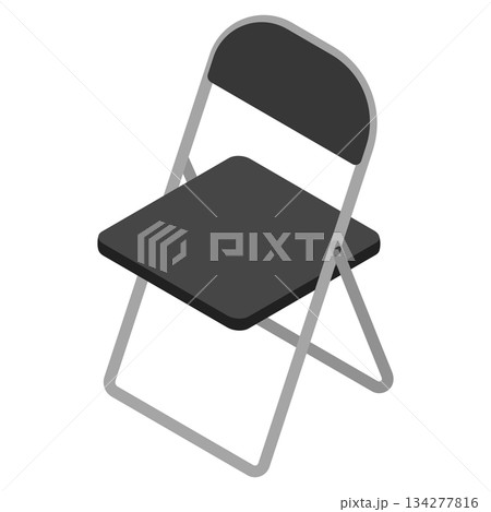 アイソメトリックイラスト：パイプ椅子 134277816