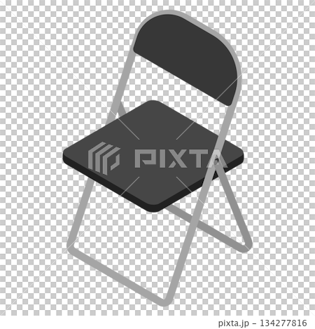 アイソメトリックイラスト：パイプ椅子 134277816