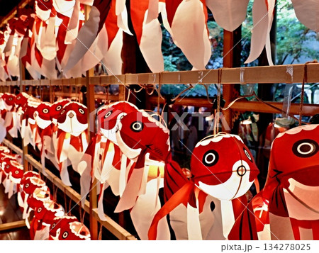 和のあかり　百段階段　風景 134278025