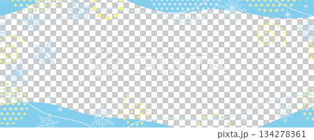 Seamless background illustration of winter images 134278361