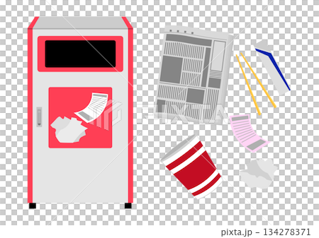 可燃垃圾桶 134278371