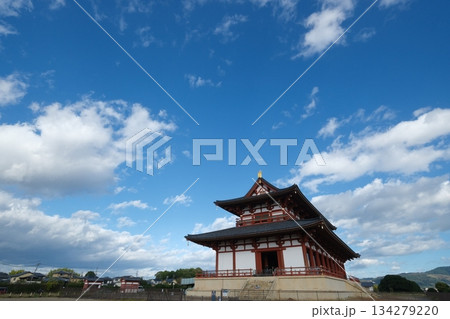 平城京跡と第一次大極殿 134279220
