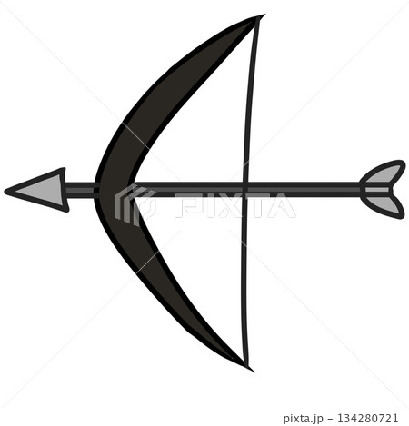 弓矢　シンプル 134280721