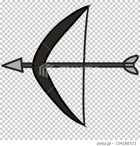 弓矢　シンプル 134280721