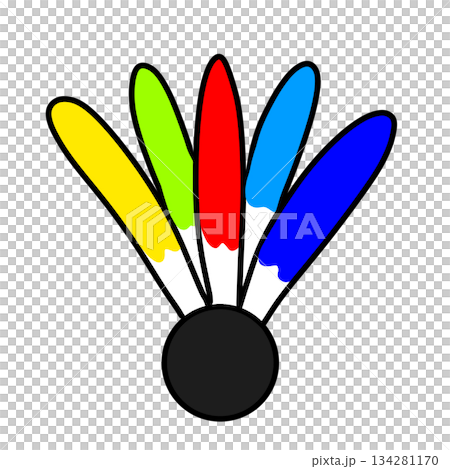 羽子板　羽根　シンプル 134281170