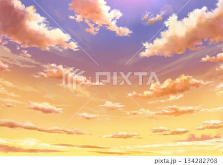 夕方　空　煽り 134282708