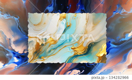 フレーム　AI生成素材 134282966