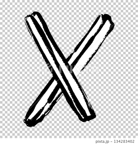 Brush-touched illustration of cinnamon sticks 134283402