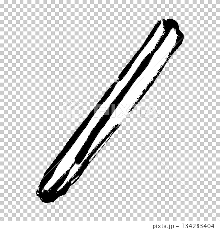 筆タッチのシナモンスティックのイラスト 134283404