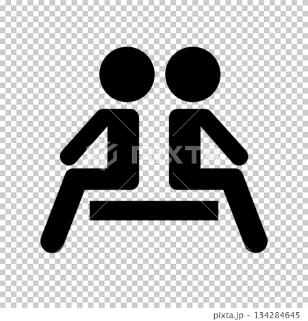 待合室 シルエット アイコン 134284645