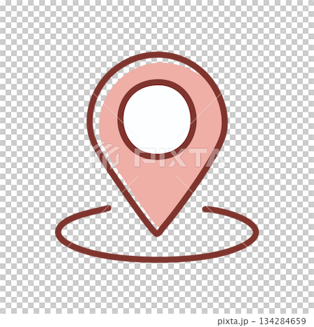 Simple and cute location pin icon – Maps, GPS, Navigation 134284659