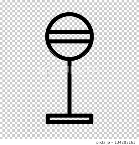 Bus stop icon 134285163