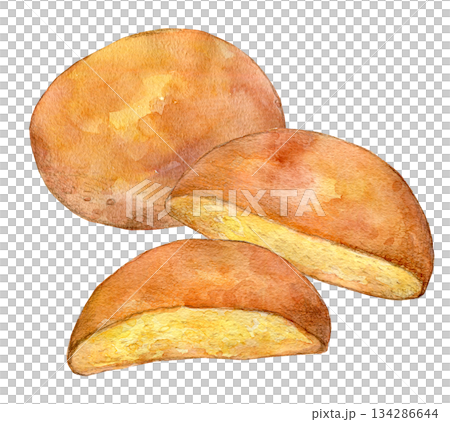 水彩イラスト　手描きイラスト　佐賀ぼうろ 134286644