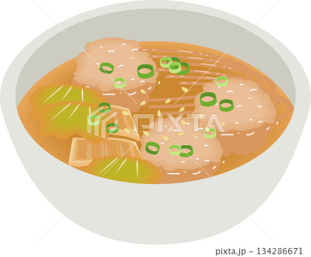 春雨と肉だんごの中華スープ 134286671