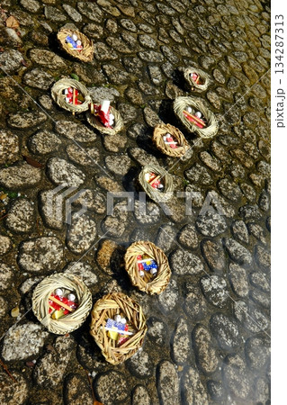 下鴨神社の一般参拝の流しびな 134287313