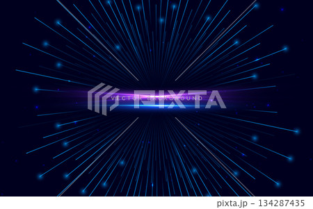 Abstract blue light lines swirl on dark background. Speed movement concept. Abstract blue light lines swirl on dark background. Speed movement concept. 134287435