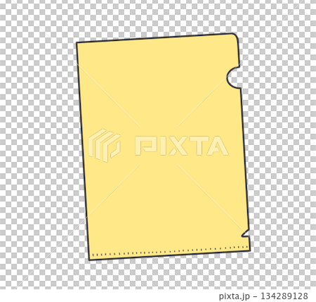 Yellow clear file illustration Yellow clear file illustration 134289128