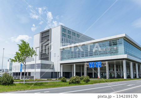 北海道(千歳市・苫小牧市) 北海道の空の玄関口 快晴の新千歳空港 北海道(千歳市・苫小牧市) 北海道の空の玄関口 快晴の新千歳空港 134289170