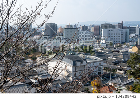 日本の岡山県倉敷市の白壁の美しいレトロな町並み 日本の岡山県倉敷市の白壁の美しいレトロな町並み 134289442