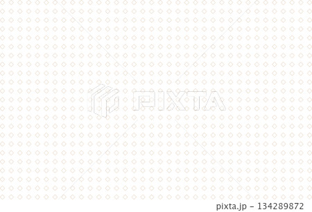もっと小さなダイヤモンドラインのパターン ベージュカラー 134289872