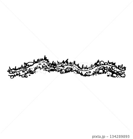 Forest or mountain vector trail Forest or mountain vector trail 134289893