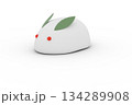 雪うさぎの和風3Dイラスト 134289908