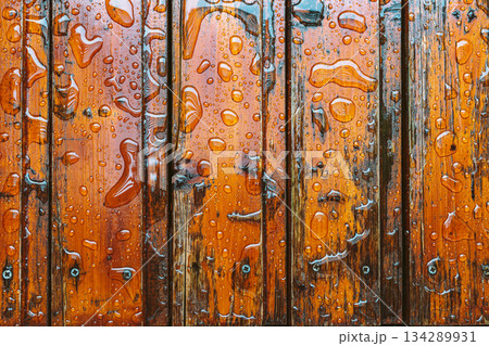 texture wooden boards with water drops texture wooden boards with water drops 134289931