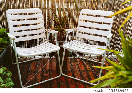 garden chairs on terrace garden chairs on terrace 134289938