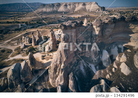 Aerial View of Dramatic Rock Formations Aerial View of Dramatic Rock Formations 134291496