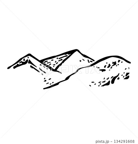 Vector stylized hills for the background Vector stylized hills for the background 134291608