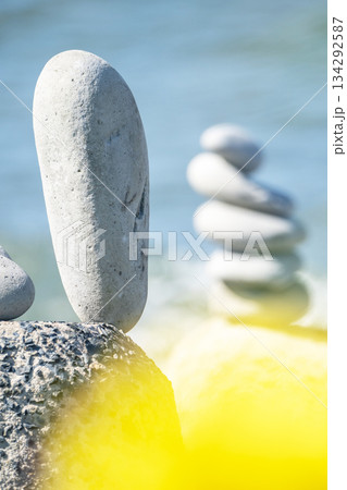 石のある風景　鳴り石の浜（琴浦町） 134292587