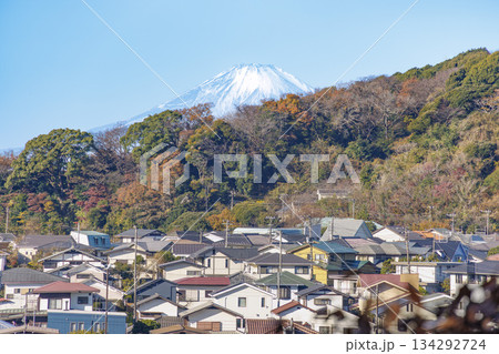 富士山と街並み 富士山と街並み 134292724