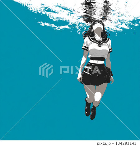 水泳部の女子高生 134293143