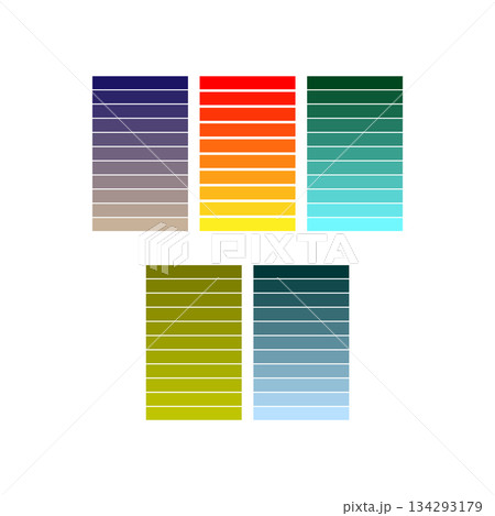 Gradient vertical Icon set vectors illustration. Gradient vertical Icon set vectors illustration. 134293179