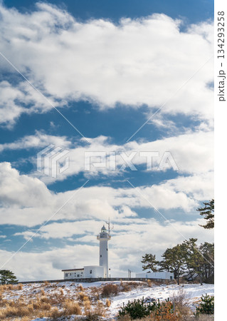 「青森県」雪景色の種差海岸 八戸市 「青森県」雪景色の種差海岸 八戸市 134293258