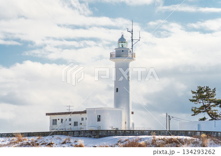 「青森県」雪景色の種差海岸 八戸市 「青森県」雪景色の種差海岸 八戸市 134293262