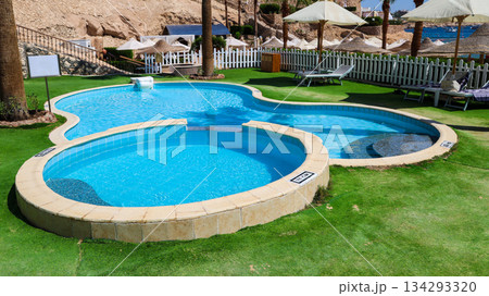 A small paid VIP pool on the hotel grounds 134293320
