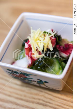 きゅうりとタコの酢の物 134293423