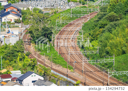島田市の金谷駅周辺の風景(静岡県) 島田市の金谷駅周辺の風景(静岡県) 134294732