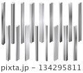 金属製の棒状の鋼材イラスト 134295811
