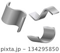 曲げ加工された金属のイラストセット 134295850