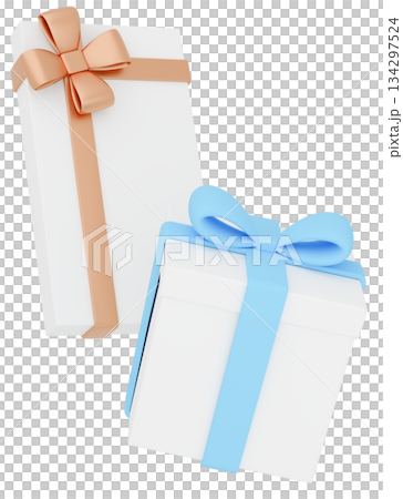 3D illustration_present_light blue 134297524