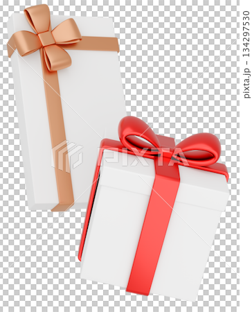 3D illustration_gift_red 3D illustration_gift_red 134297530